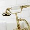 Kingston Brass CA19T2 3-3/8" Tub Wall Mount Clawfoot Tub Faucet with Hand Shower, Polished Brass CA19T2 - alternate 5